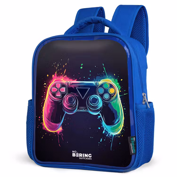Kids backpack - Blue - Game - Controller - Colorful — 7