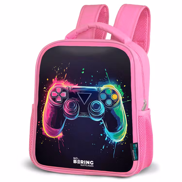Kids backpack - Pink - Game - Controller - Colorful — 4