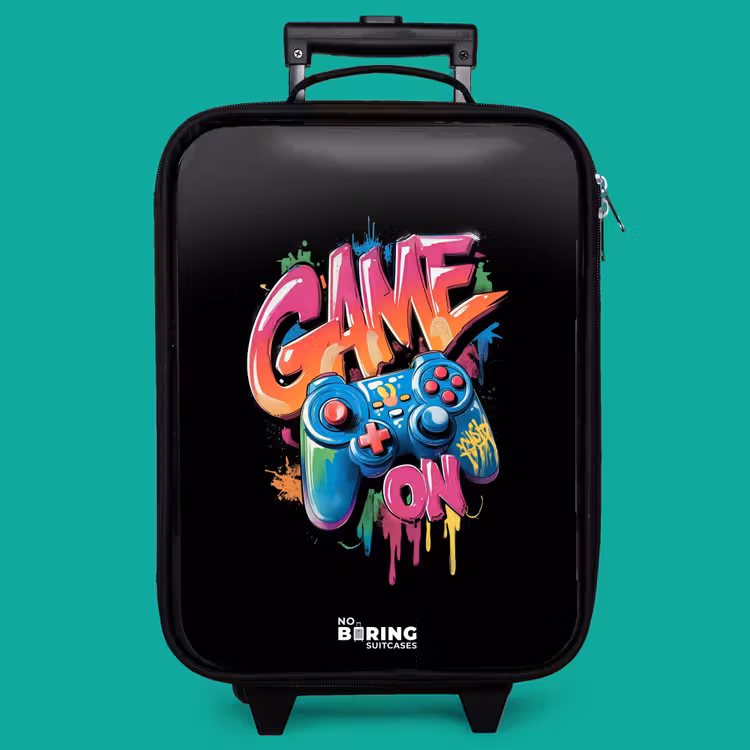 Children's suitcase - Game - Controller - Graffiti - Neon — 4