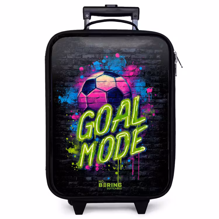 Children's suitcase - Neon - Graffiti - Football - Colorful — 1