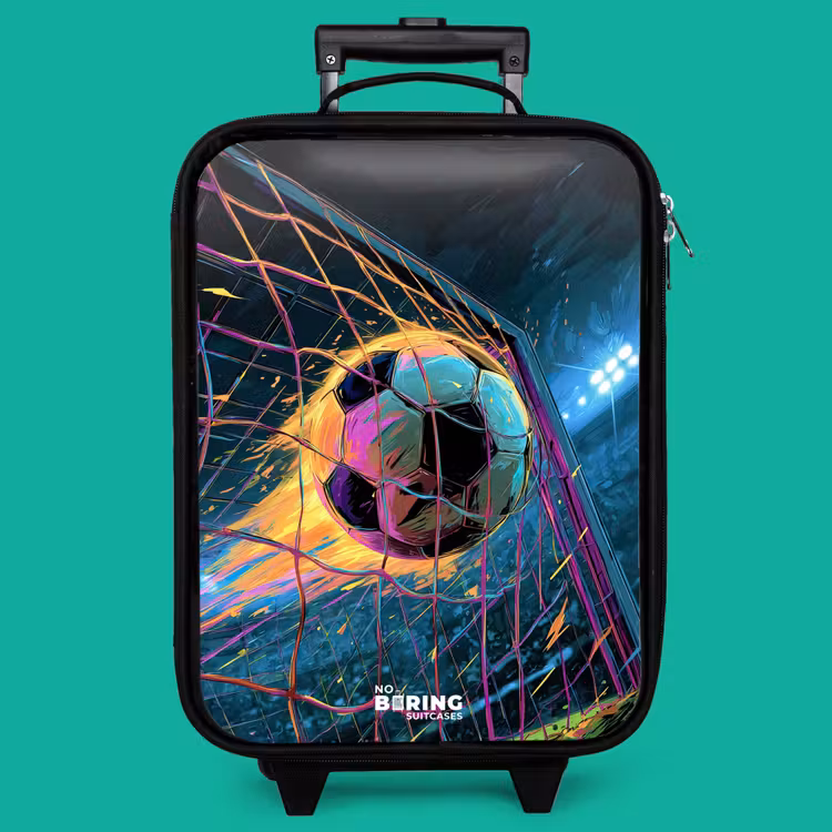 Children's suitcase - Neon - Net - Football - Colorful — 4