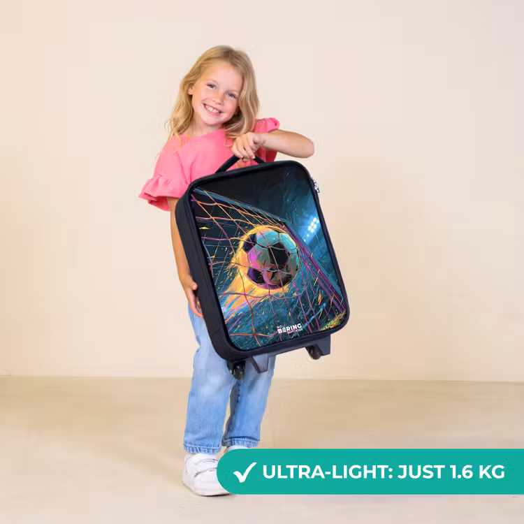 Children's suitcase - Neon - Net - Football - Colorful — 5