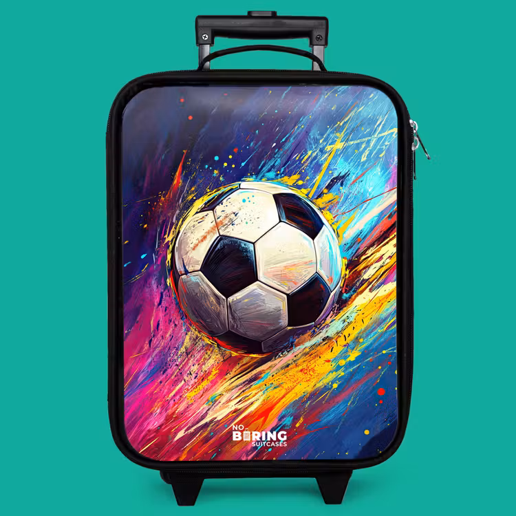 Children's suitcase - Neon - Soccer - Colorful — 4