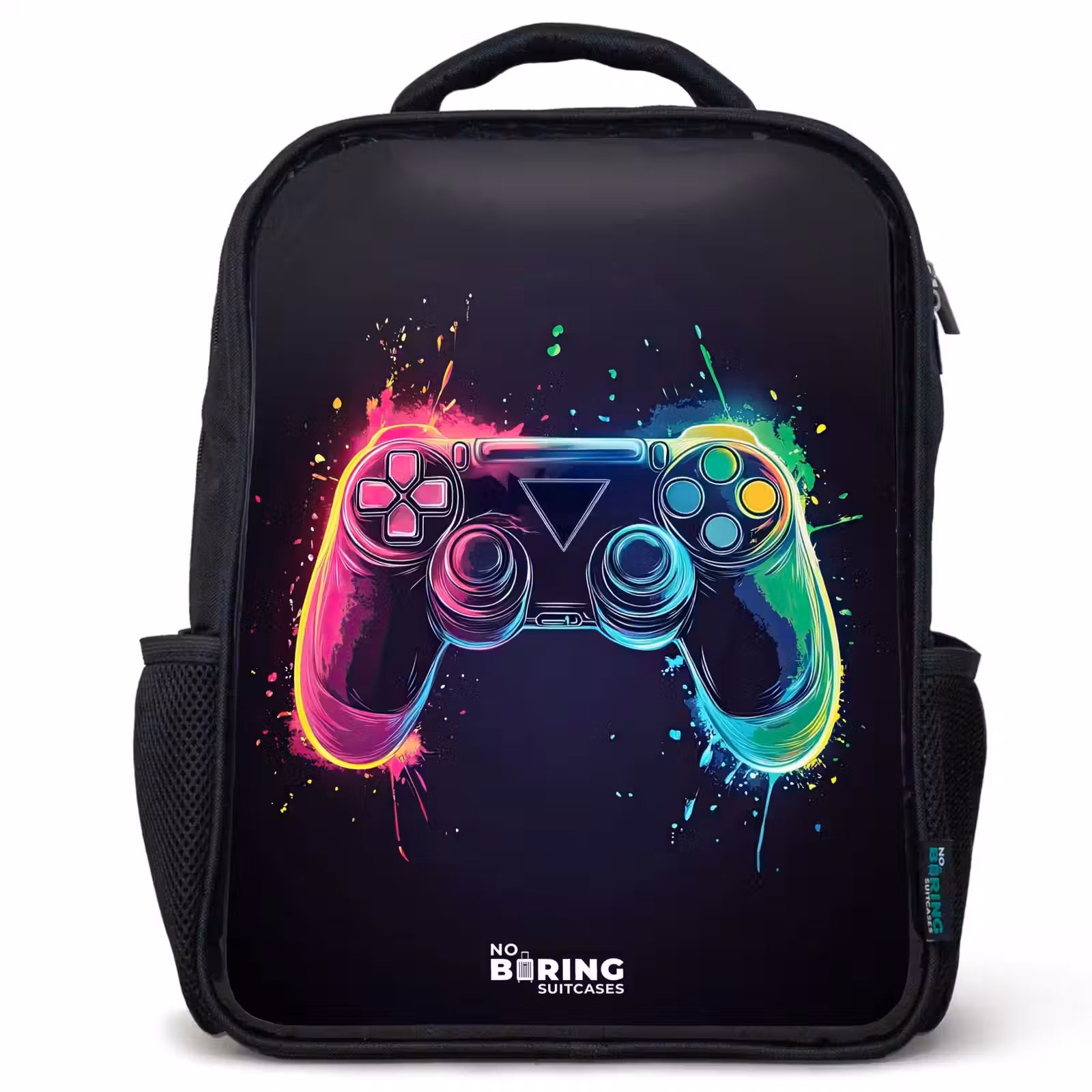 Kids backpack - Black - Game - Controller - Colorful — 1