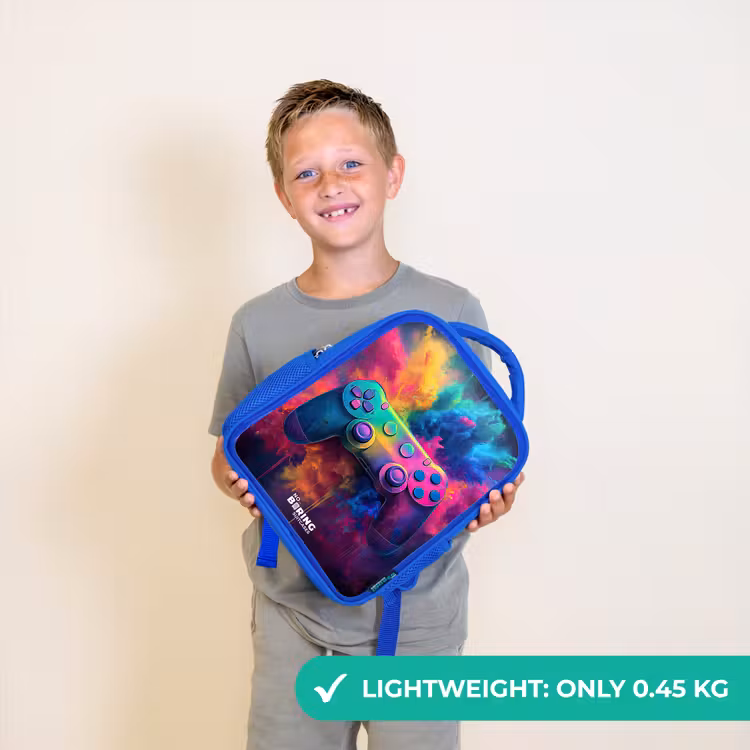 Kids backpack - Blue - Game - Controller - Colorful - Explosion — 3
