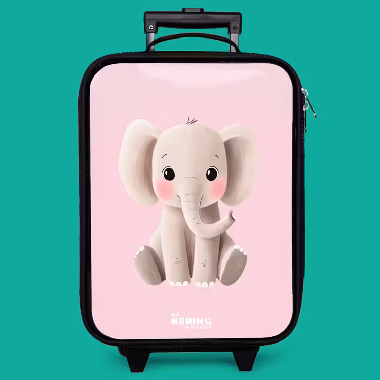 Children's suitcase - Elephant - Baby - Blushes - Illustration — 4