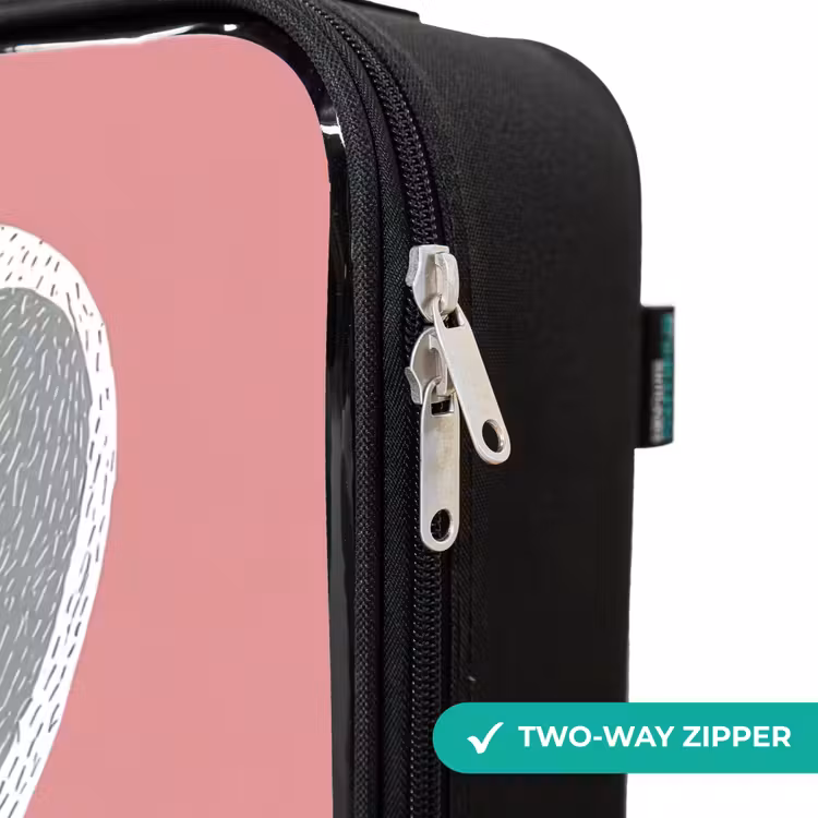 Children's suitcase - Pink - Rabbit - Smile - Illustration — 6