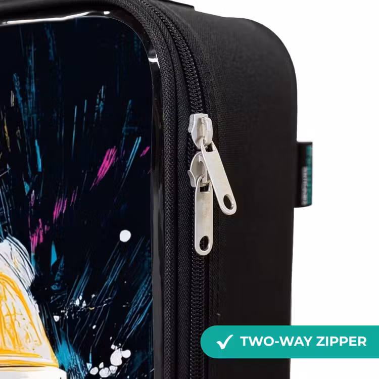 Children's suitcase - Racing helmet - Paint splashes - Brush strokes - Racing fashion — 6