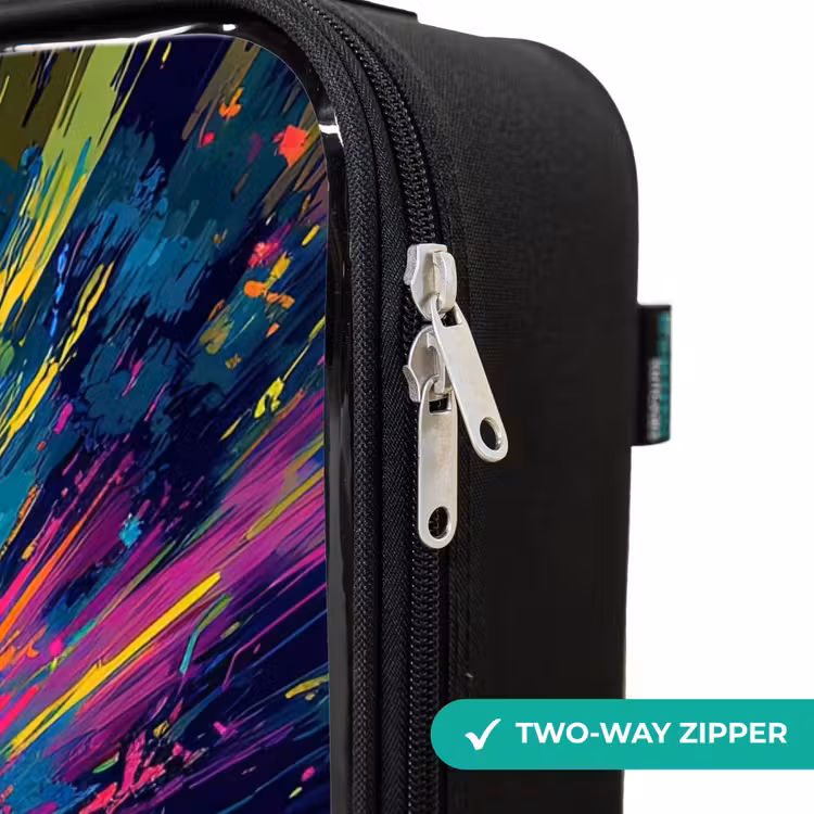 Children's suitcase - Sports car - Explosion - Colorful - Paint stripes — 6
