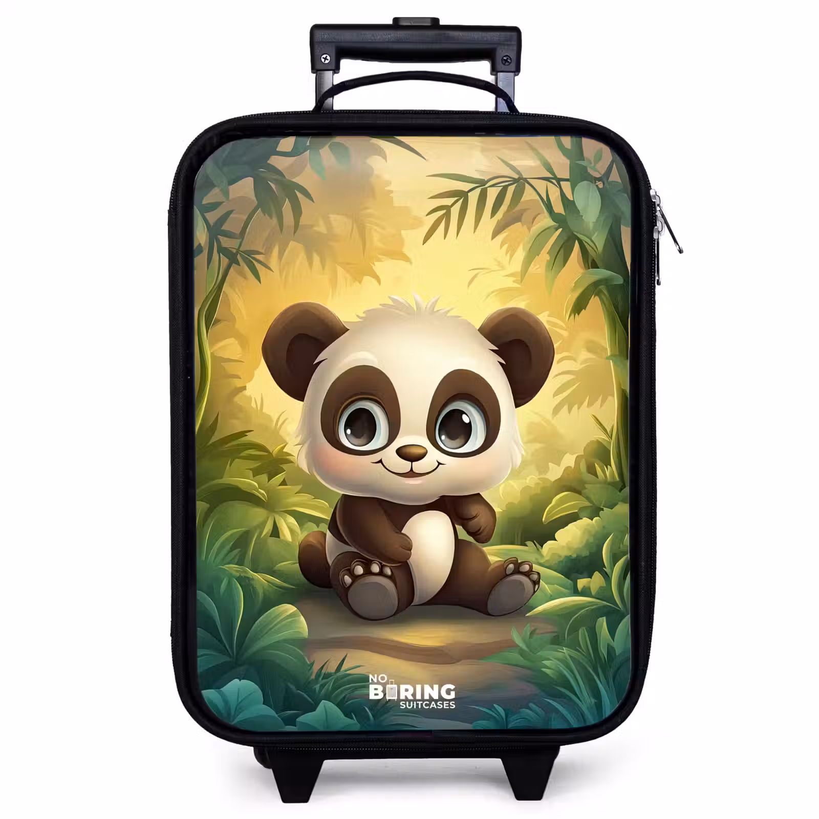 Children's suitcase - Panda - Bamboo Forest - Green — 1