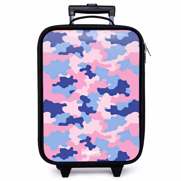 Children's suitcase - Camouflage - Pink - Blue — 1