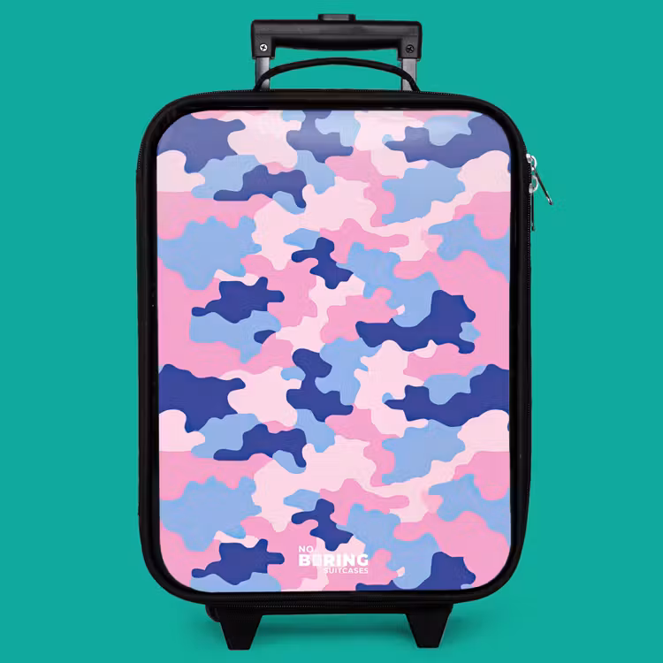 Children's suitcase - Camouflage - Pink - Blue — 4