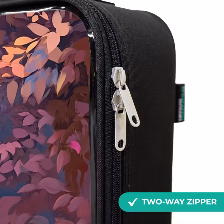 Children's suitcase - Horse - Flowers - Purple - Butterfly — 6