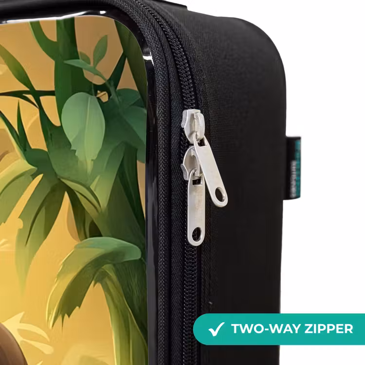 Children's suitcase - Panda - Bamboo Forest - Green — 6