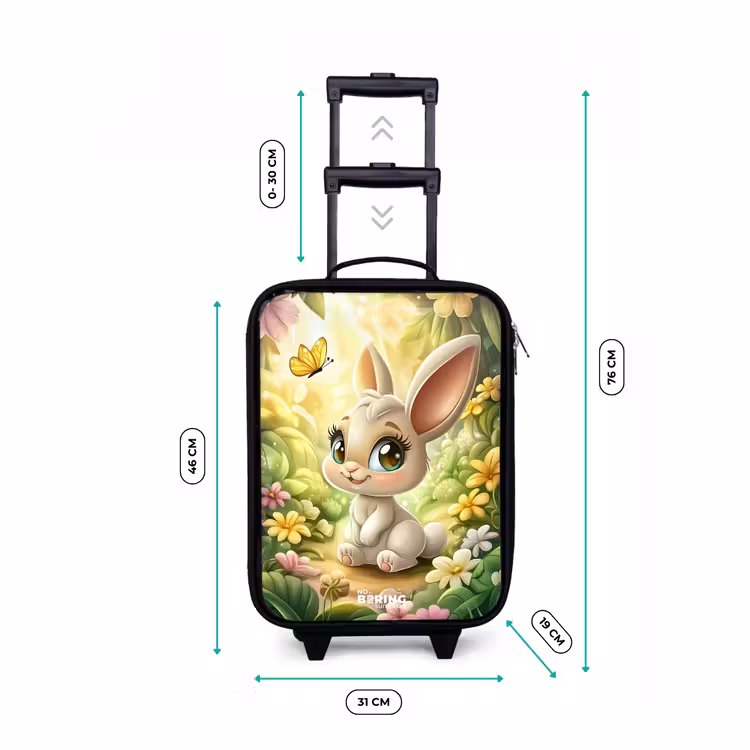 Children's suitcase - Rabbit - Sunlight - Fairytale - Butterfly — 3