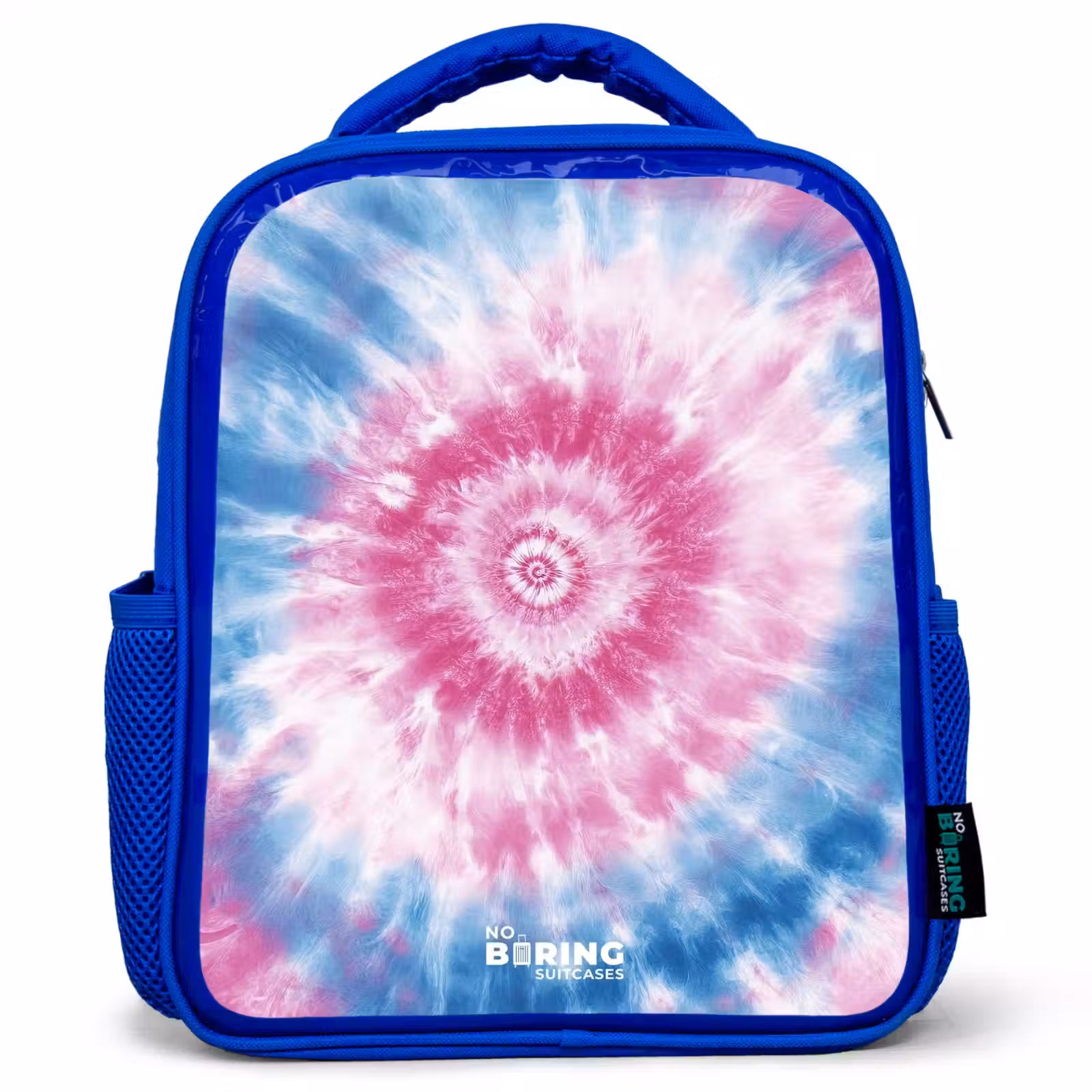 Kids backpack - Blue - Tie dye - Abstract - Blue - Pink — 1