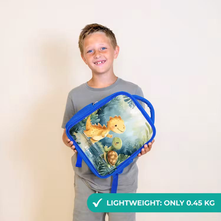Kids backpack - Blue - Dino - Turtle - Jungle — 3