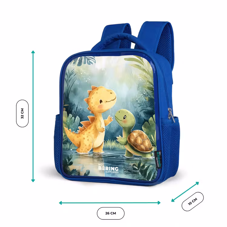 Kids backpack - Blue - Dino - Turtle - Jungle — 6
