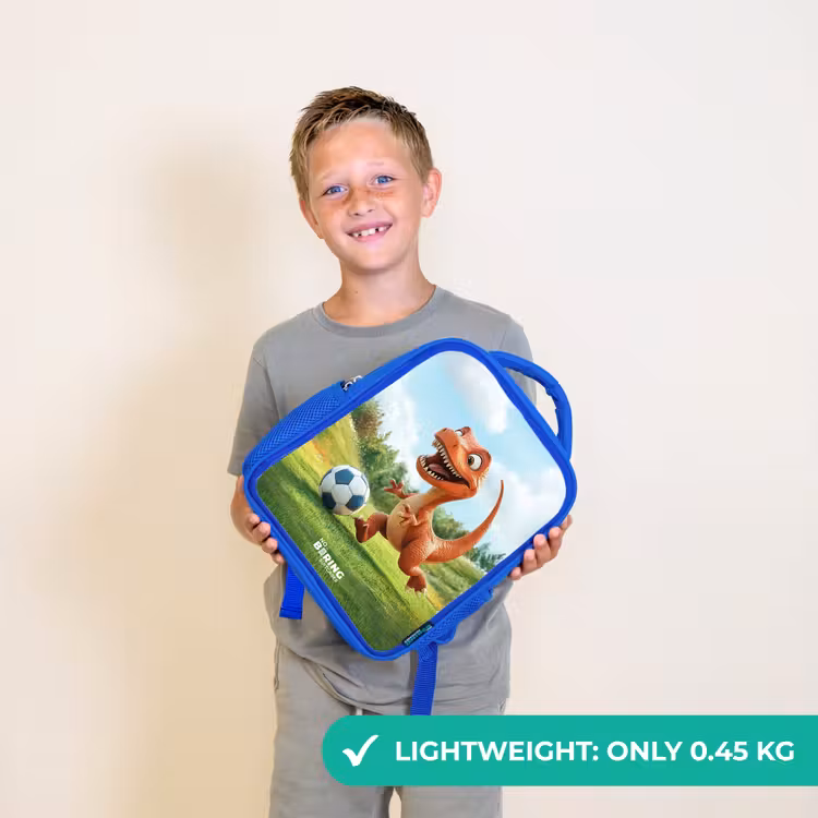 Kids backpack - Blue - Soccer - Dino - Sports — 3