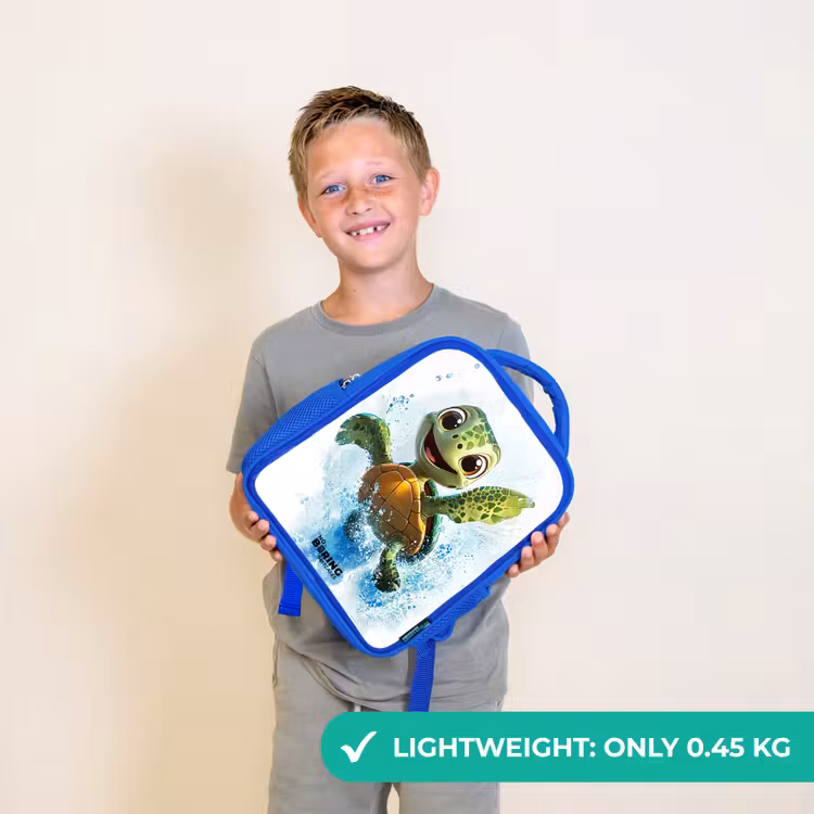 Kids backpack - Blue - Turtle - Water - Green — 3
