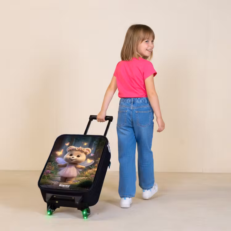 Children's suitcase - Bear - Butterflies - Forest - Fairy — 2
