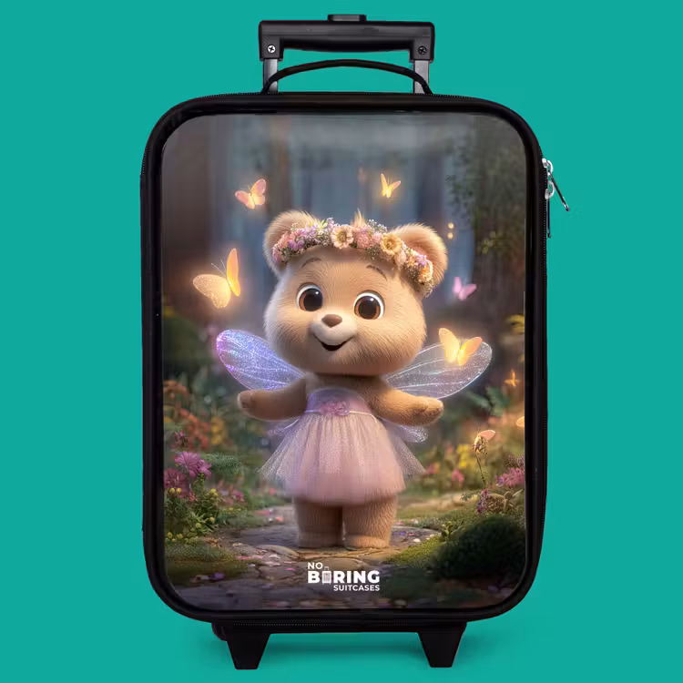 Children's suitcase - Bear - Butterflies - Forest - Fairy — 4
