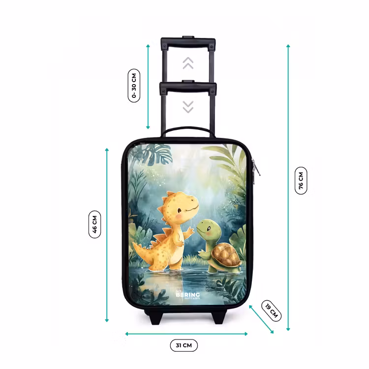 Children's suitcase - Dino - Turtle - Jungle — 3