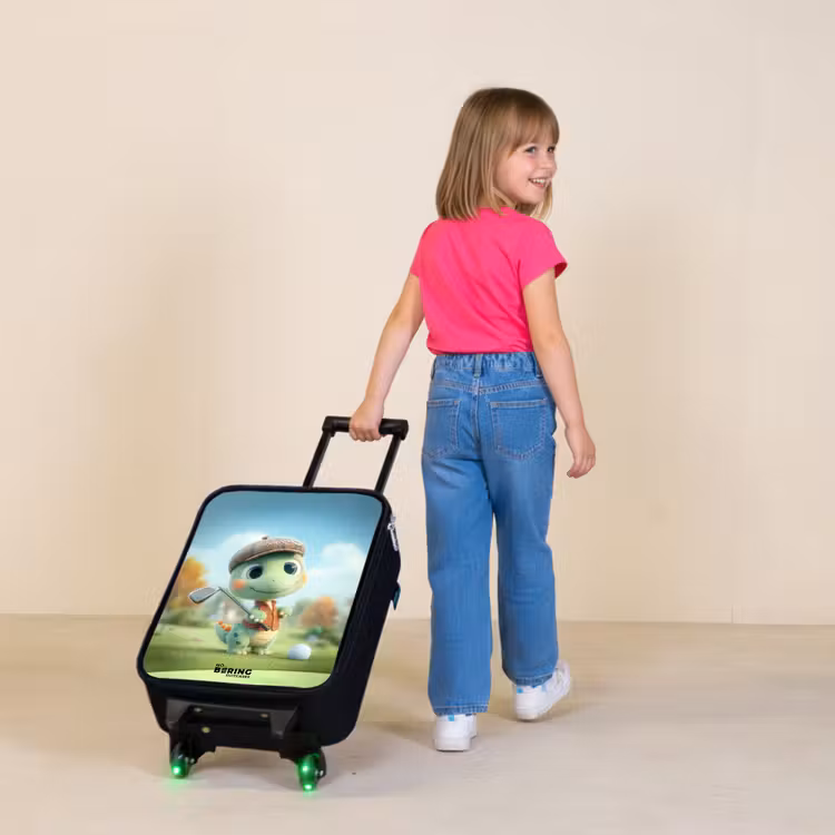 Children's suitcase - Golf - Dino - Green — 2