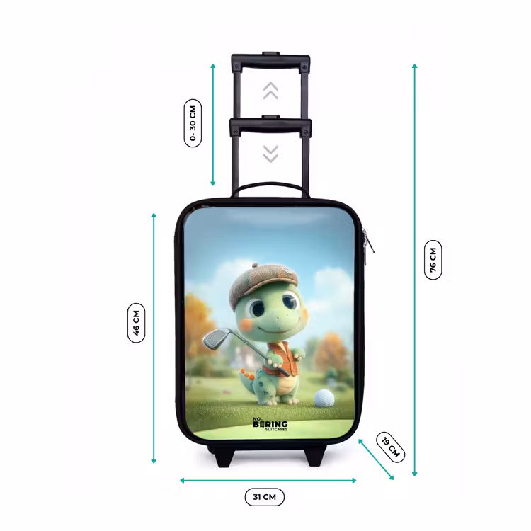 Children's suitcase - Golf - Dino - Green — 3