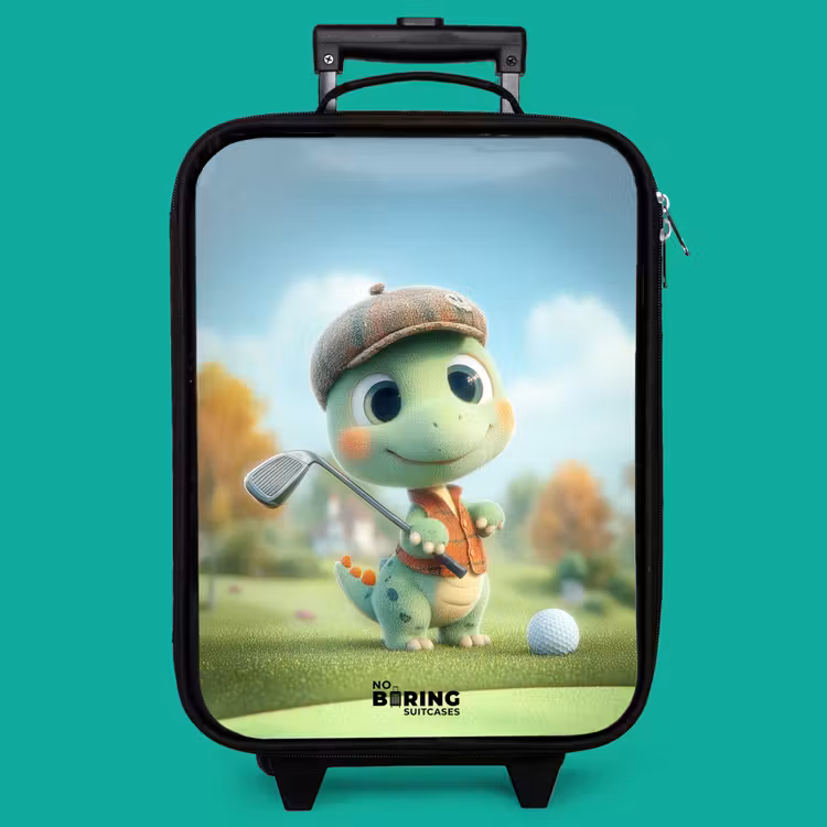 Children's suitcase - Golf - Dino - Green — 4