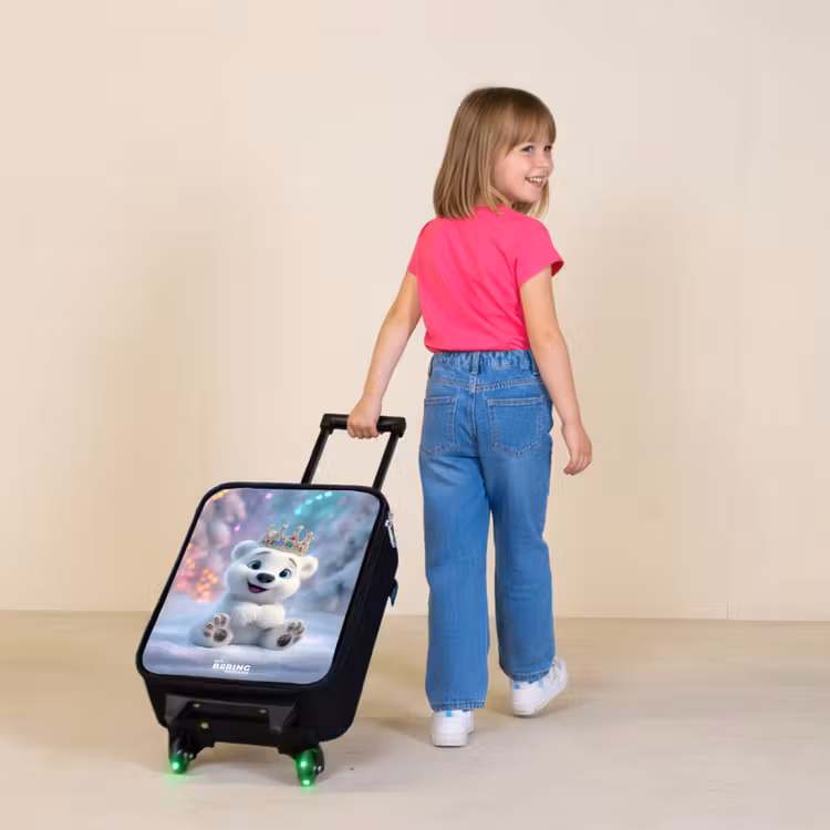 Children's suitcase - Polar bear - Crown - Winter — 2
