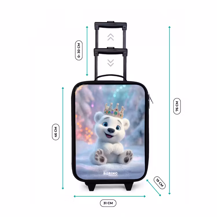 Children's suitcase - Polar bear - Crown - Winter — 3