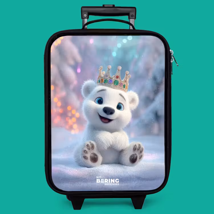 Children's suitcase - Polar bear - Crown - Winter — 4