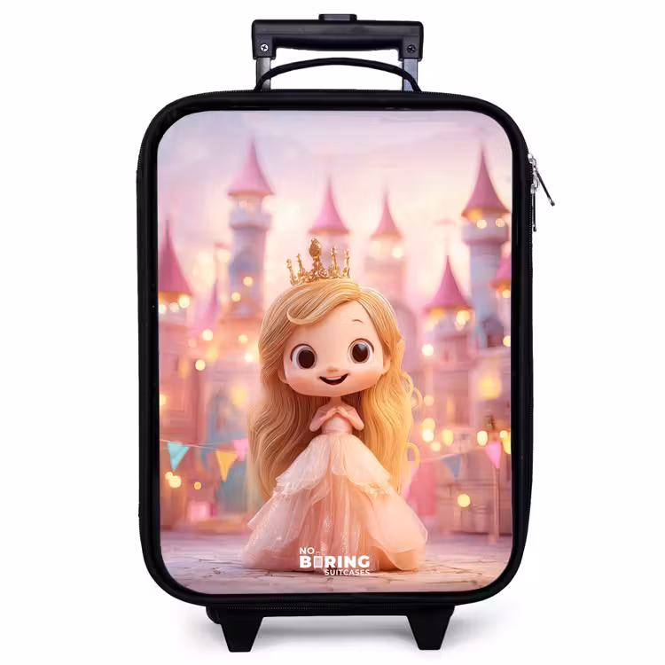 Children's suitcase - Princess - Pink - Castle — 1