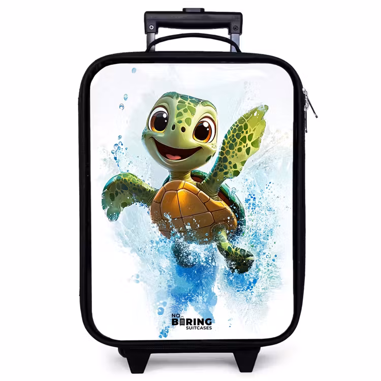 Children's suitcase - Turtle - Water - Green — 1