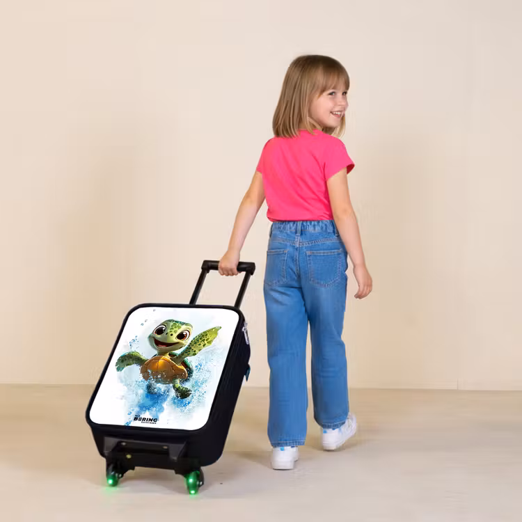 Children's suitcase - Turtle - Water - Green — 2