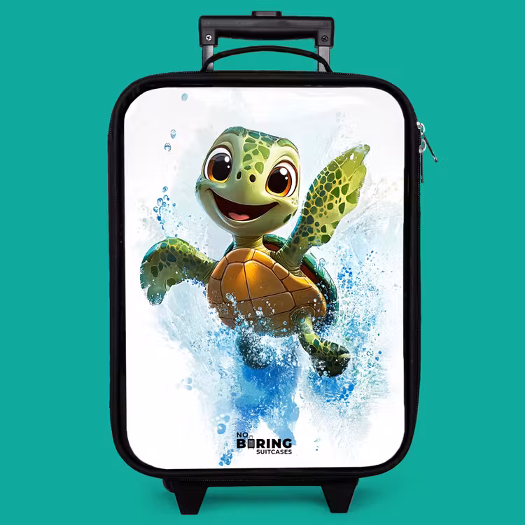 Children's suitcase - Turtle - Water - Green — 4