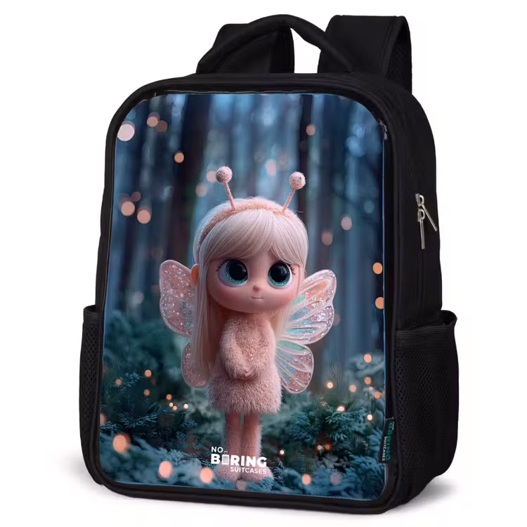 Kids backpack - Black - Fairy - Forest - Glitters — 6