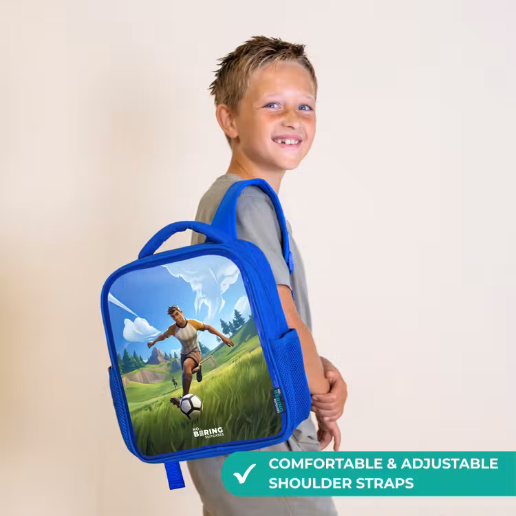 Kids backpack - Blue - Soccer - Boy - Goal - Soccer jersey — 4