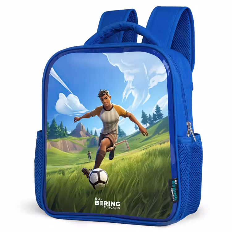 Kids backpack - Blue - Soccer - Boy - Goal - Soccer jersey — 7