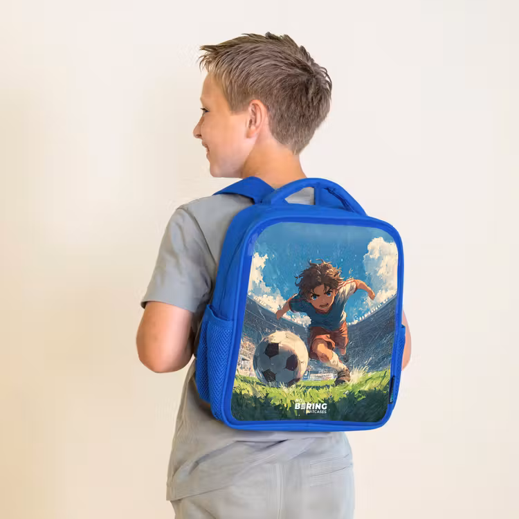 Kids backpack - Blue - Stadium - Football - Boy — 2