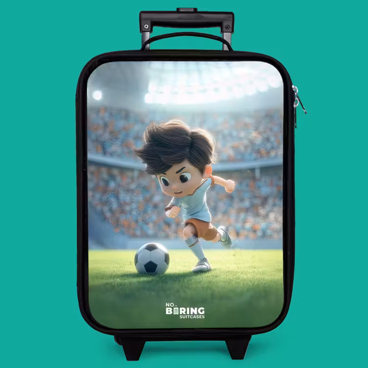 Children's suitcase - Boy - Soccer - Stadium - Sunlight — 4