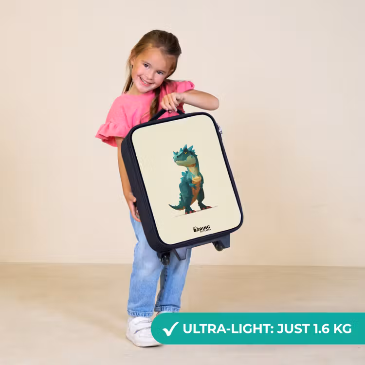 Children's suitcase - Dino - Animal - Green — 5