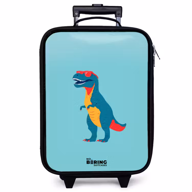 Children's suitcase - Dino - Animal - Sunglasses — 1