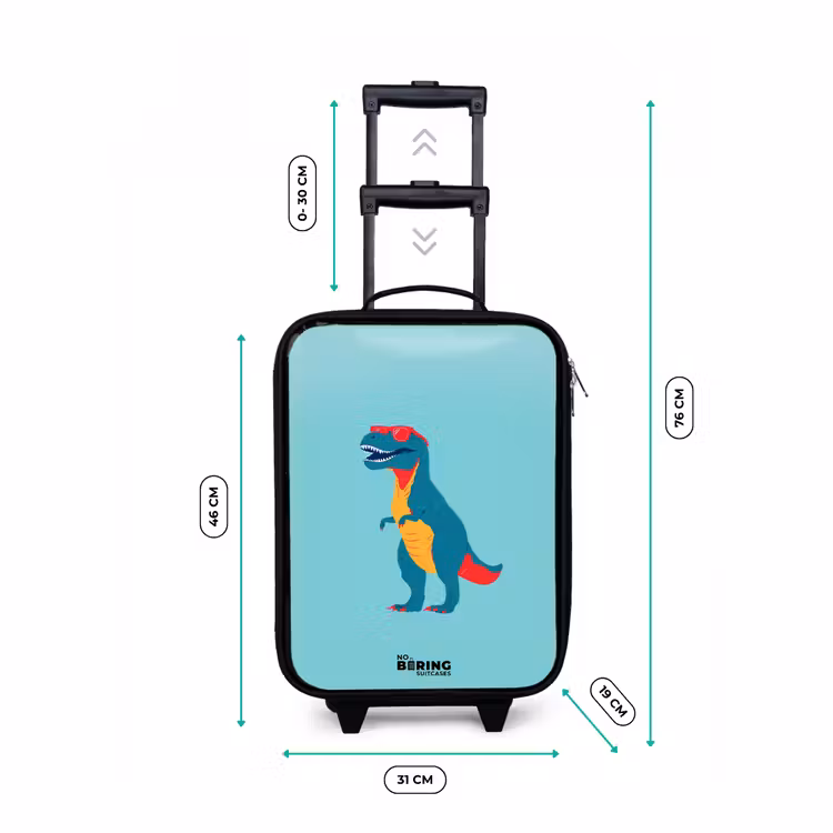 Children's suitcase - Dino - Animal - Sunglasses — 3
