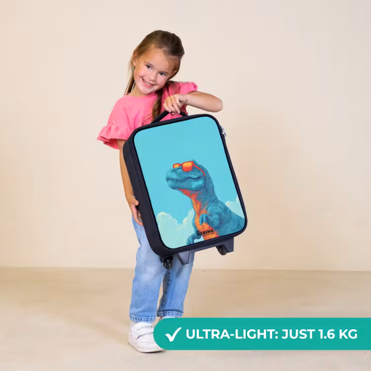Children's suitcase - Dino - Sunglasses - Blue — 5