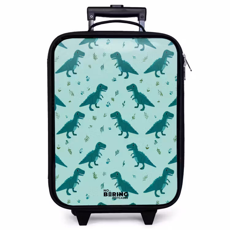 Children's suitcase - Dinos - Pattern - Green — 1