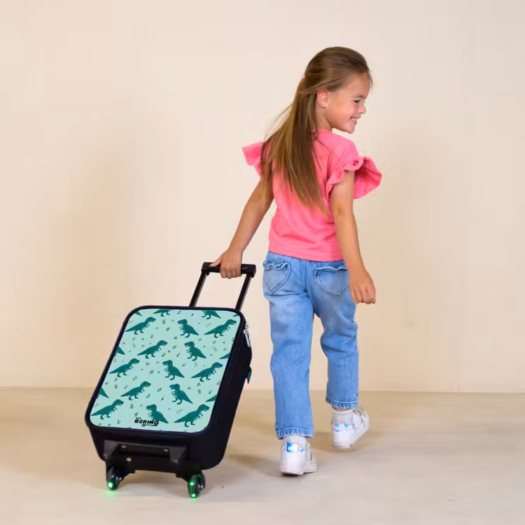 Children's suitcase - Dinos - Pattern - Green — 2