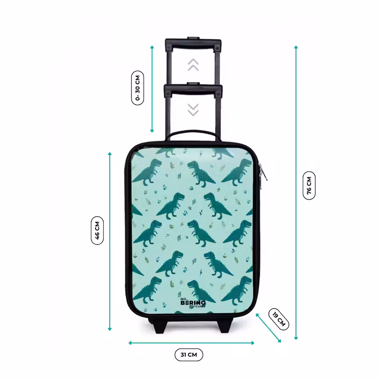Children's suitcase - Dinos - Pattern - Green — 3