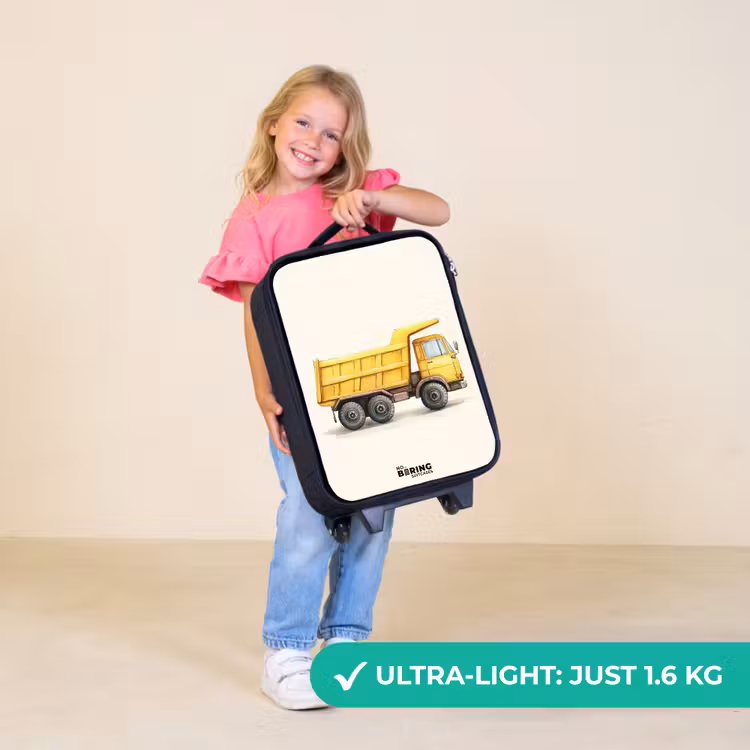 Children's suitcase - Dump truck - Signed - Yellow — 5